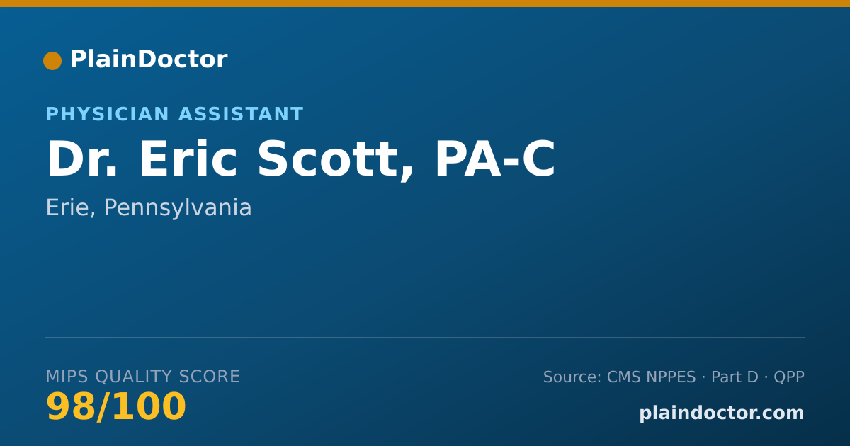 Shareable card for Eric Scott, PA-C - Physician Assistant, Erie, PA