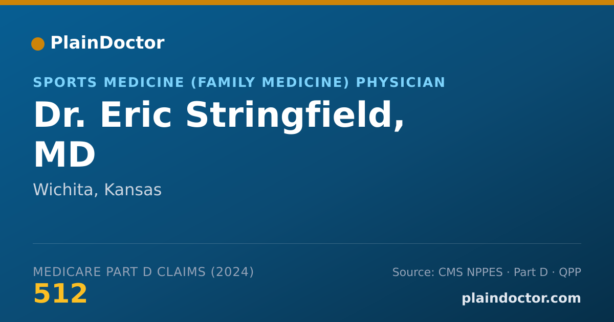 Shareable card for Eric Stringfield, MD - Sports Medicine (Family Medicine) Physician, Wichita, KS
