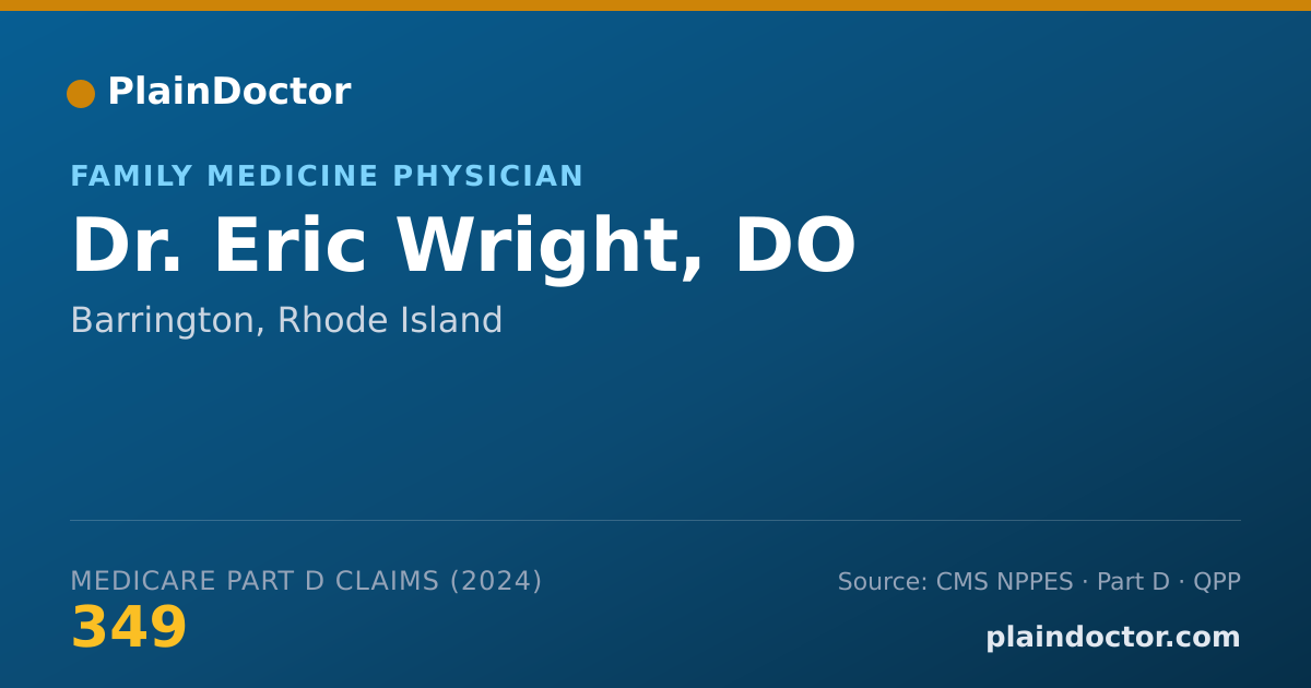 Shareable card for Eric Wright, DO - Family Medicine Physician, Barrington, RI