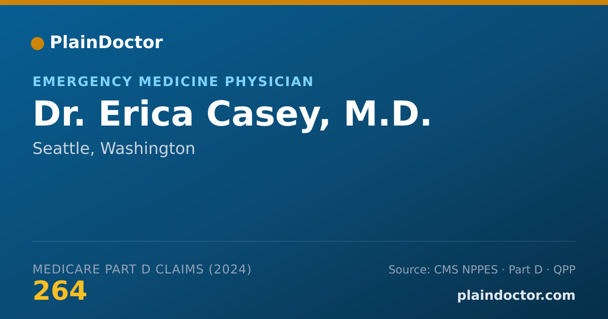 Shareable card for Erica Casey, M.D. - Emergency Medical Services (Emergency Medicine) Physician, Seattle, WA