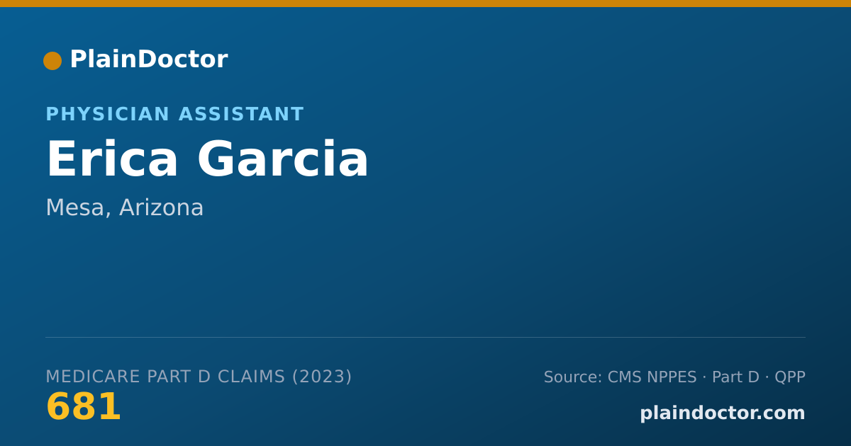 Shareable card for Erica Garcia - Physician Assistant, Mesa, AZ