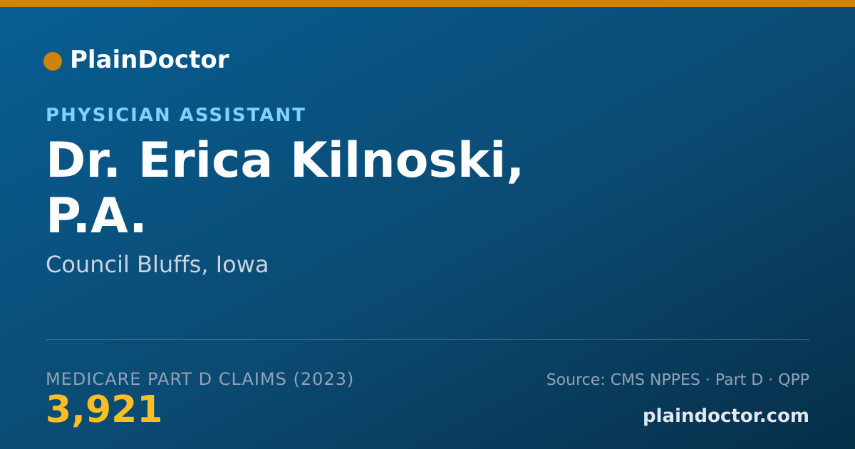 Shareable card for Erica Kilnoski, P.A. - Physician Assistant, Council Bluffs, IA