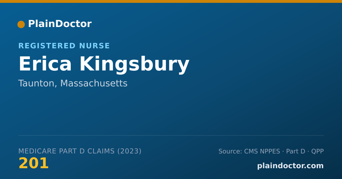 Shareable card for Erica Kingsbury - Registered Nurse, Taunton, MA