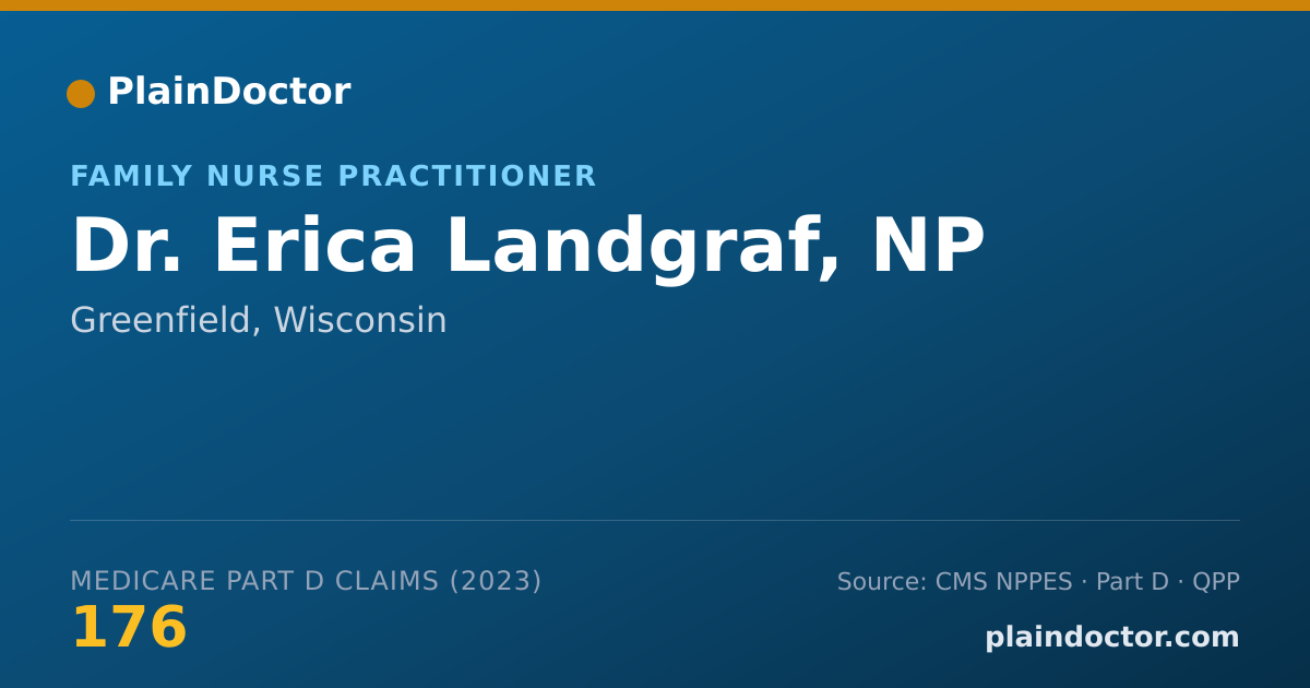 Shareable card for Erica Landgraf, NP - Family Nurse Practitioner, Greenfield, WI