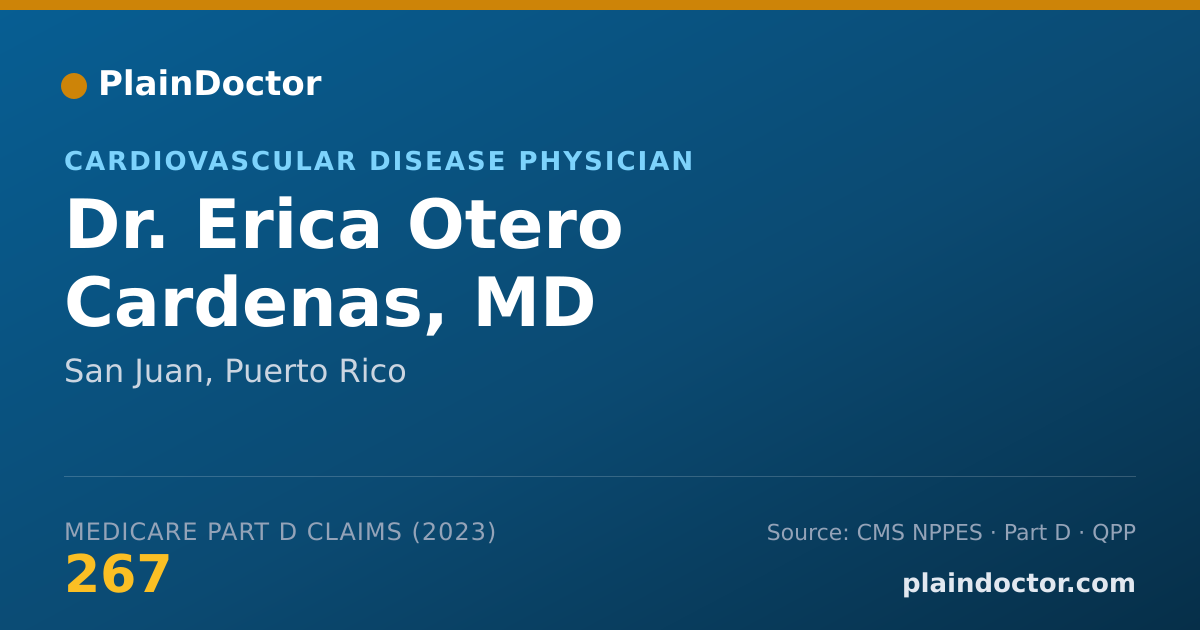 Shareable card for Erica Otero Cardenas, MD - Cardiovascular Disease Physician, San Juan, PR