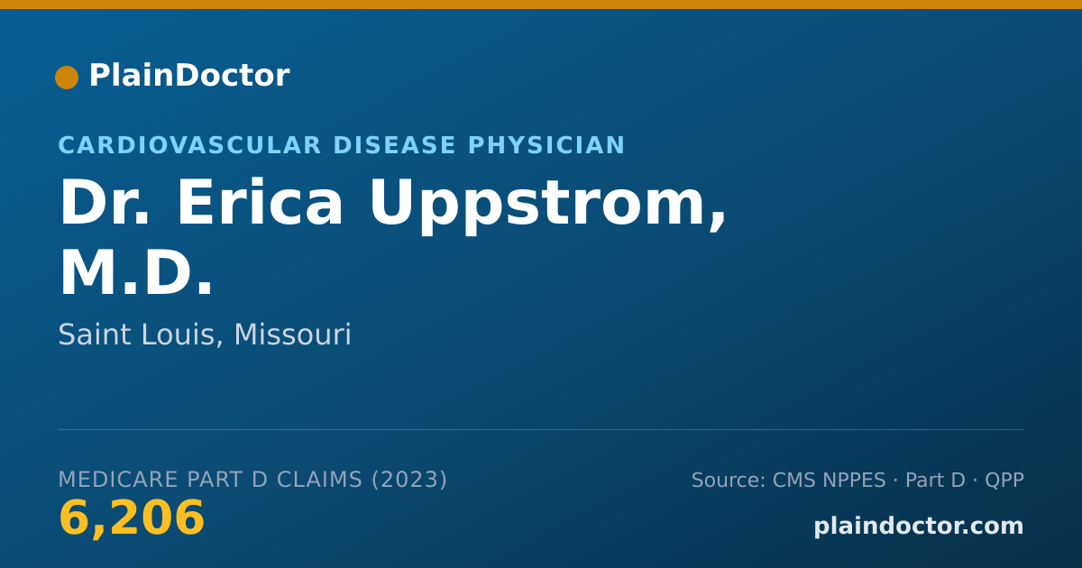 Shareable card for Erica Uppstrom, M.D. - Cardiovascular Disease Physician, Saint Louis, MO
