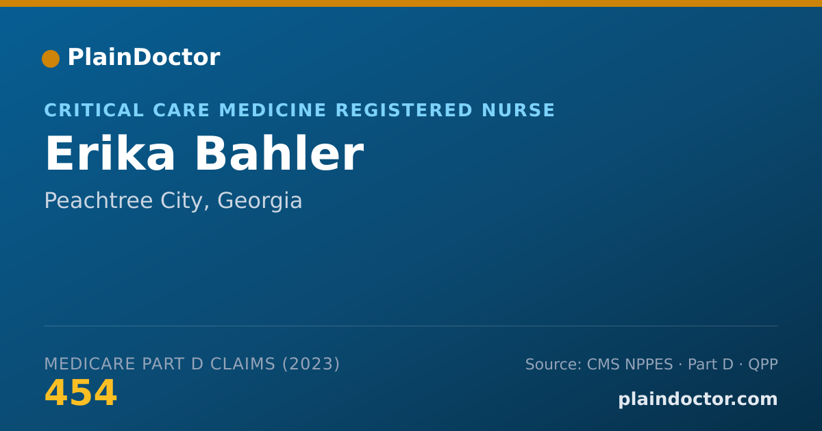 Shareable card for Erika Bahler - Critical Care Medicine Registered Nurse, Peachtree City, GA
