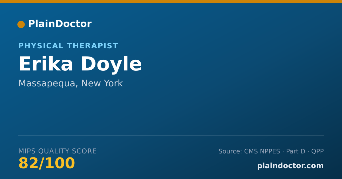 Shareable card for Erika Doyle - Physical Therapist, Massapequa, NY