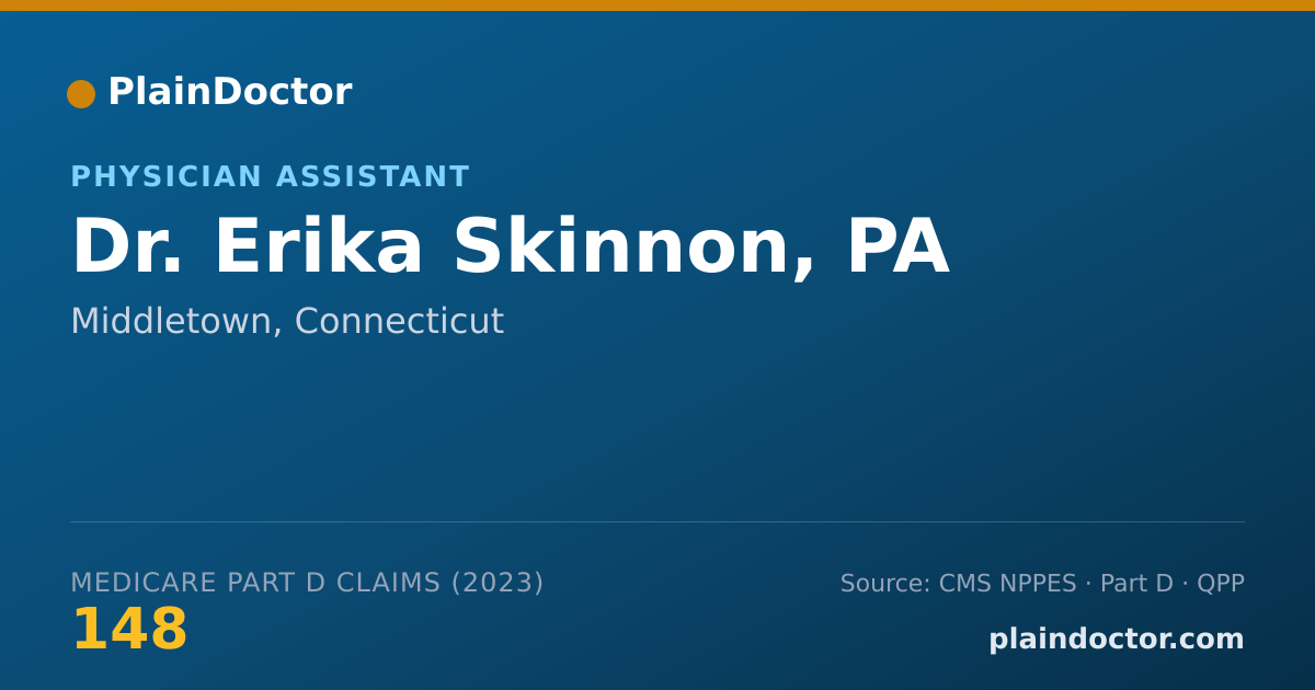 Shareable card for Erika Skinnon, PA - Physician Assistant, Middletown, CT