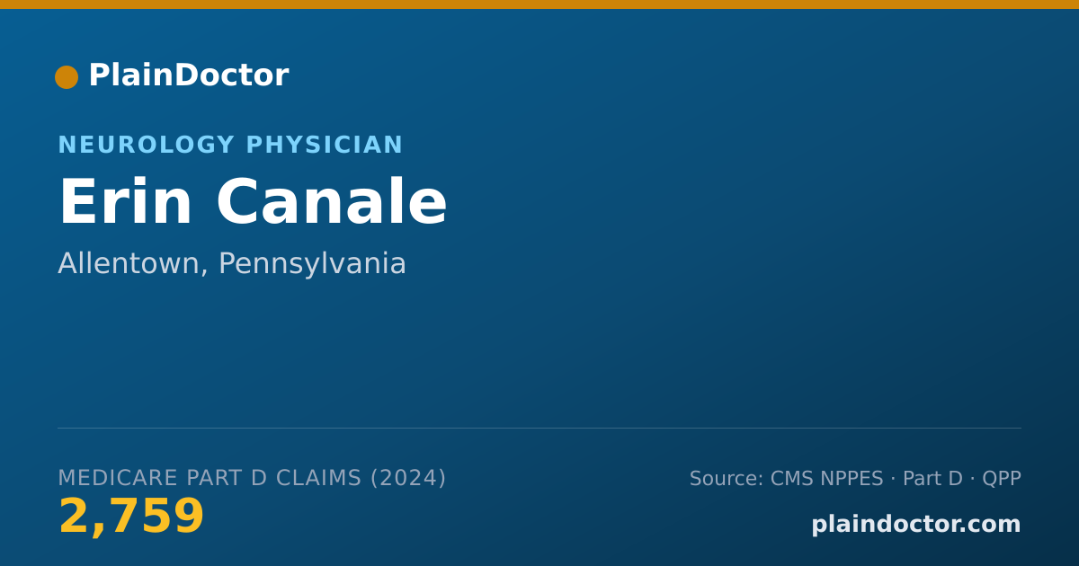Shareable card for Erin Canale - Neurology Physician, Allentown, PA