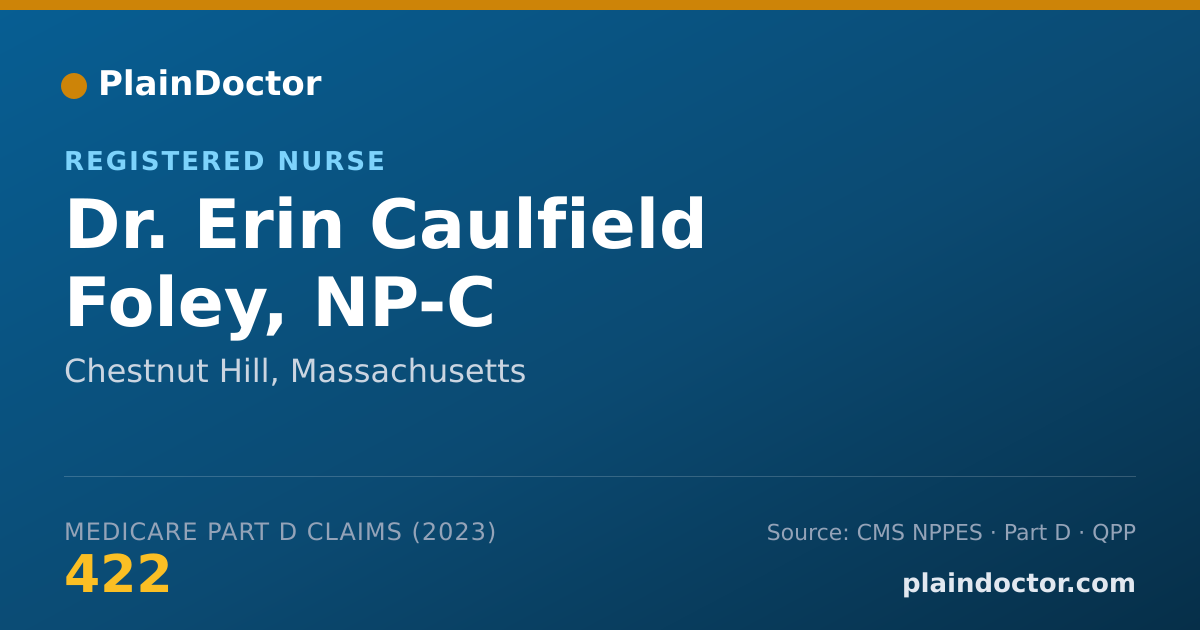 Shareable card for Erin Caulfield Foley, NP-C - Registered Nurse, Chestnut Hill, MA