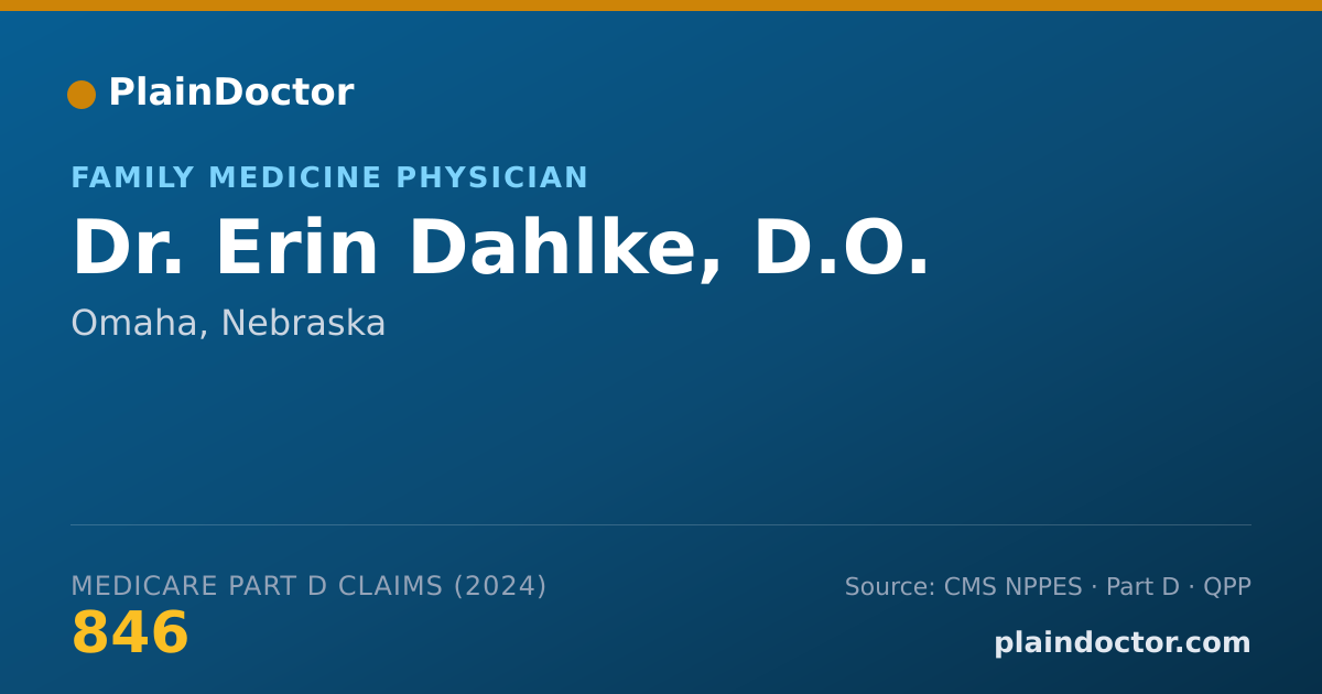 Shareable card for Erin Dahlke, D.O. - Family Medicine Physician, Omaha, NE