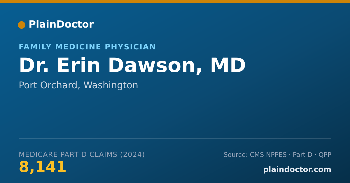 Shareable card for Erin Dawson, MD - Family Medicine Physician, Port Orchard, WA