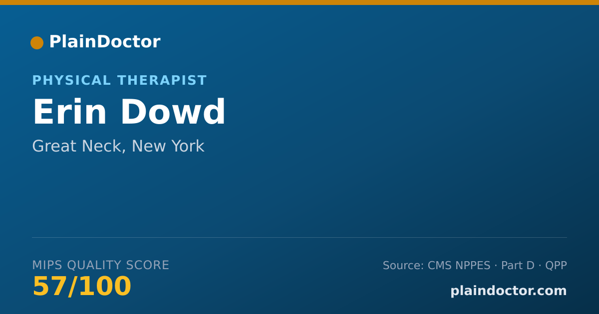 Shareable card for Erin Dowd - Physical Therapist, Great Neck, NY