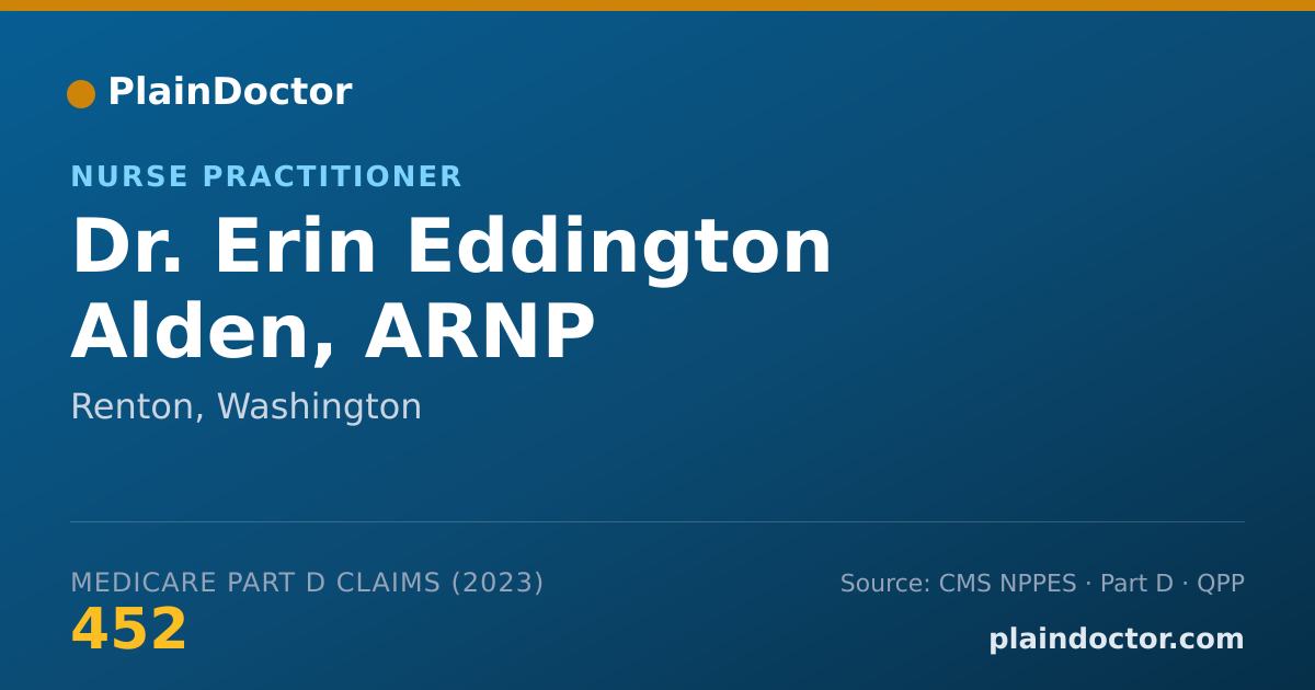Shareable card for Erin Eddington Alden, ARNP - Nurse Practitioner, Renton, WA