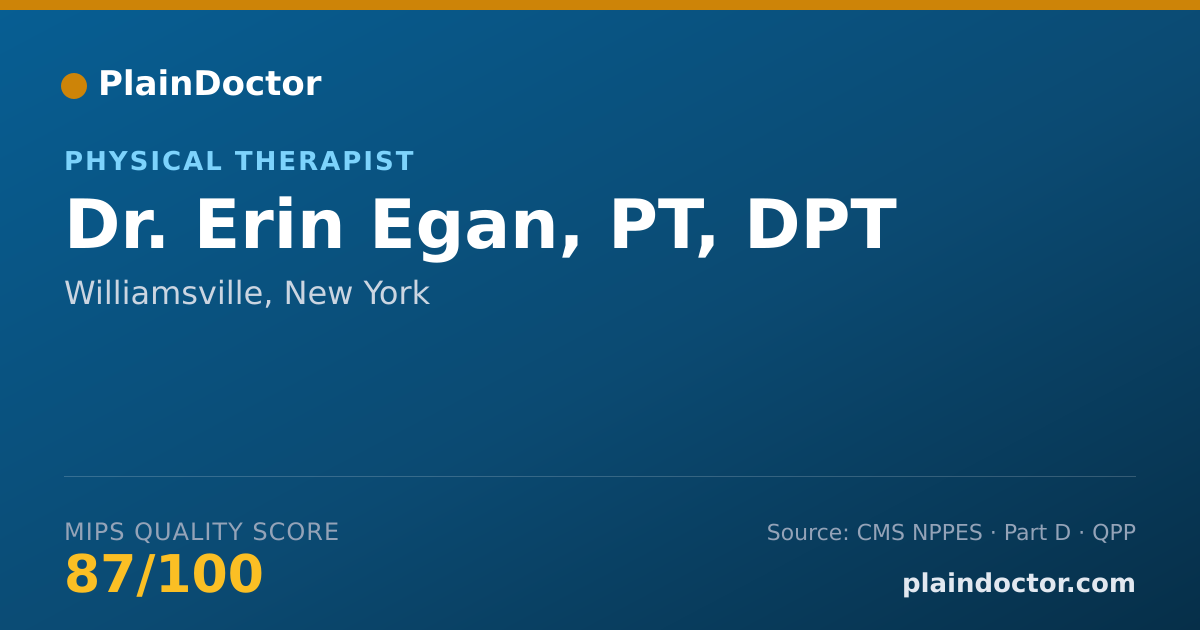 Shareable card for Erin Egan, PT, DPT - Physical Therapist, Williamsville, NY