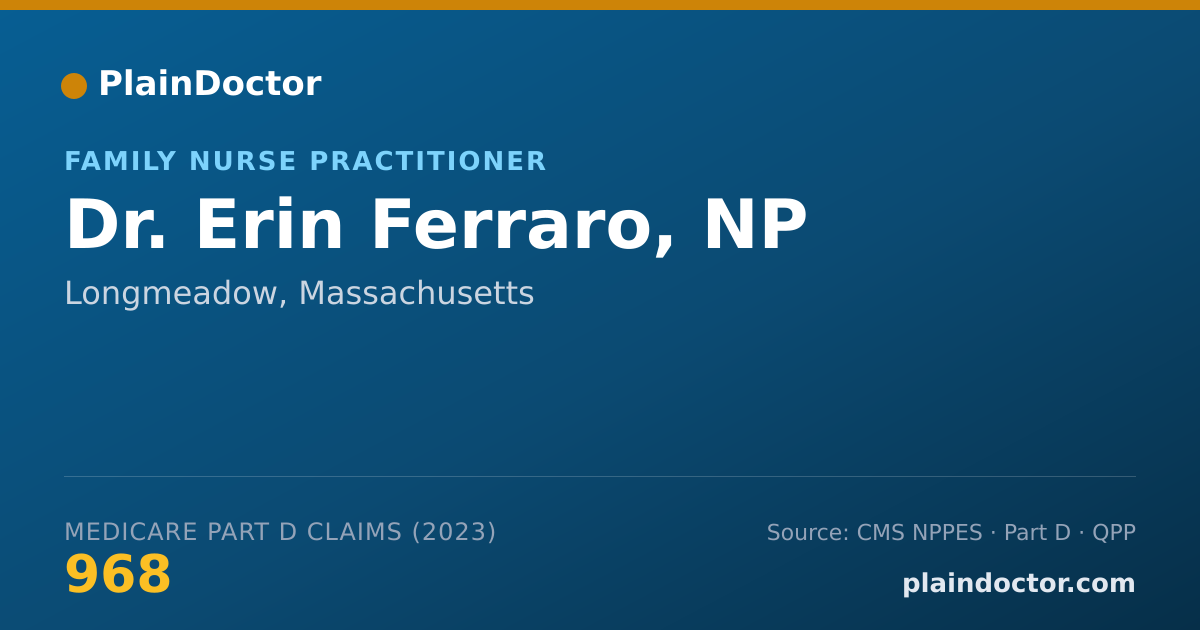 Shareable card for Erin Ferraro, NP - Family Nurse Practitioner, Longmeadow, MA
