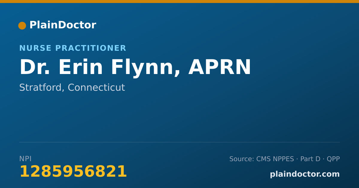 Shareable card for Erin Flynn, APRN - Nurse Practitioner, Stratford, CT