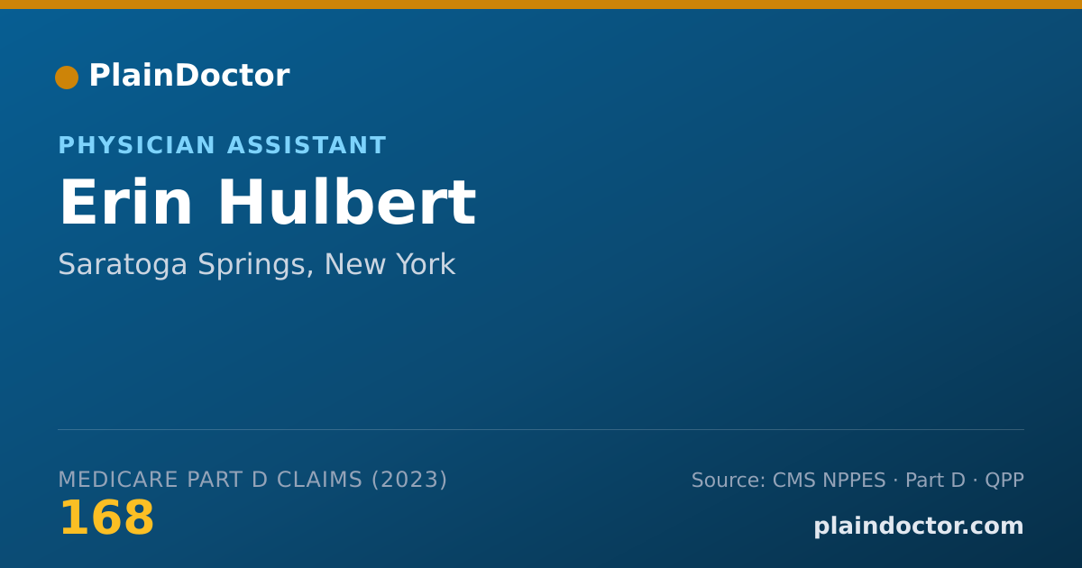 Shareable card for Erin Hulbert - Physician Assistant, Saratoga Springs, NY