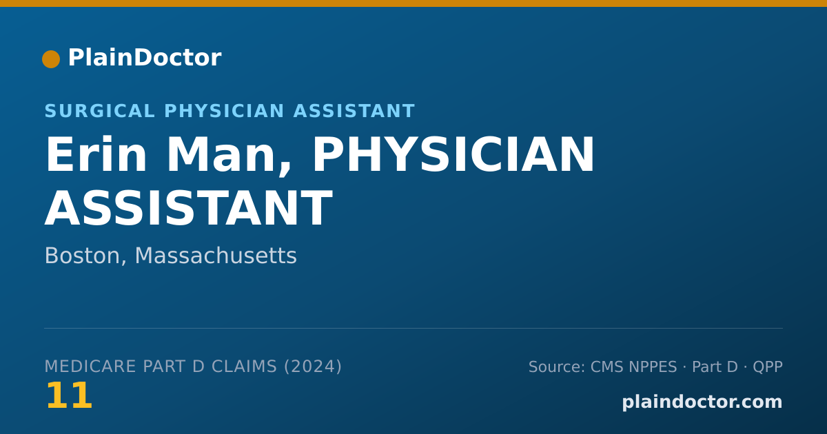 Shareable card for Erin Man, PHYSICIAN ASSISTANT - Physician Assistant, Boston, MA