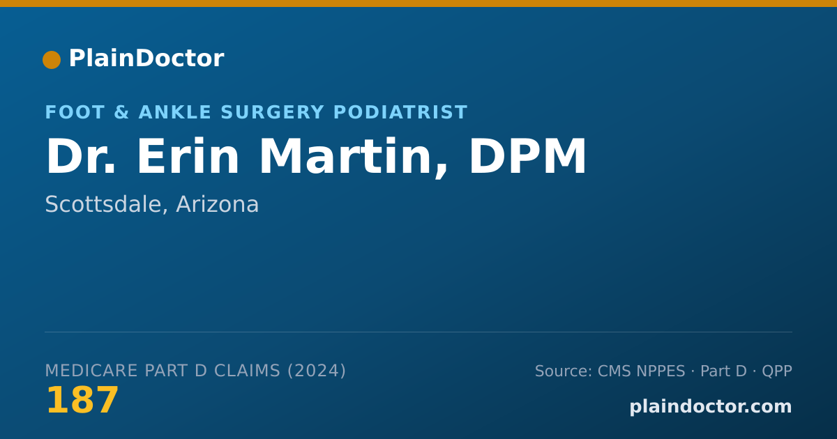 Shareable card for Erin Martin, DPM - Foot & Ankle Surgery Podiatrist, Scottsdale, AZ