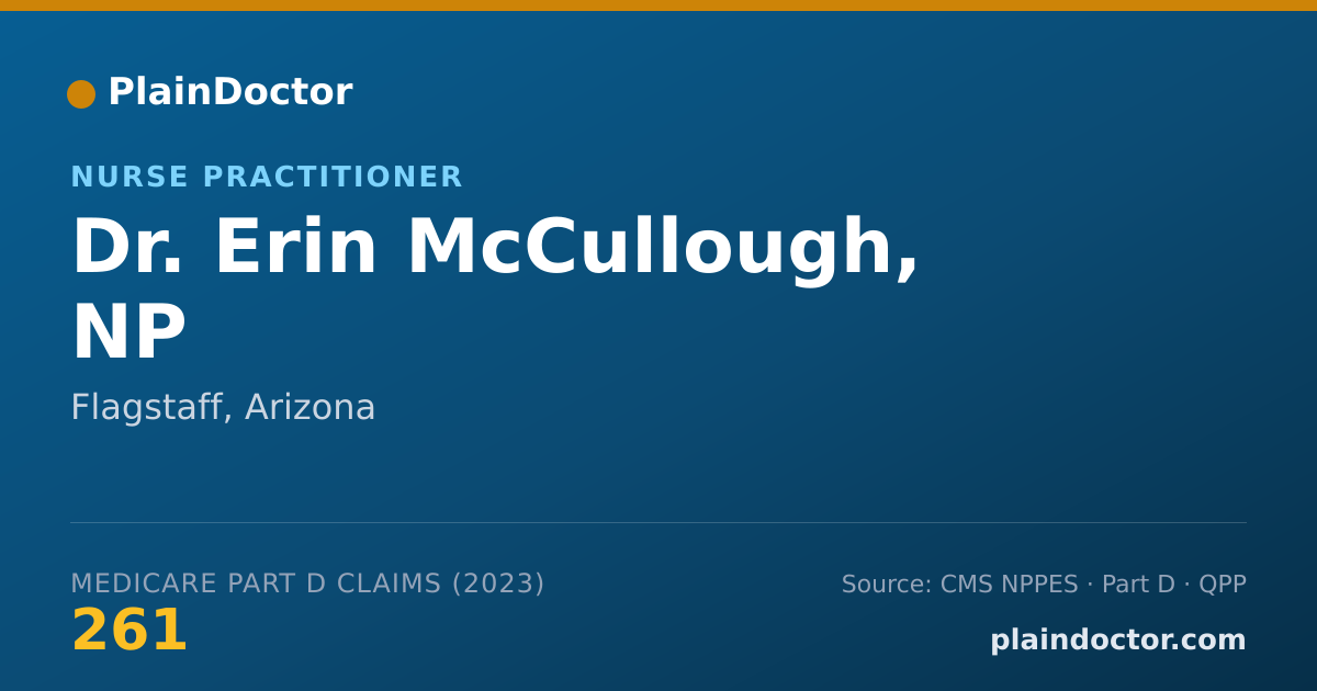 Shareable card for Erin McCullough, NP - Nurse Practitioner, Flagstaff, AZ