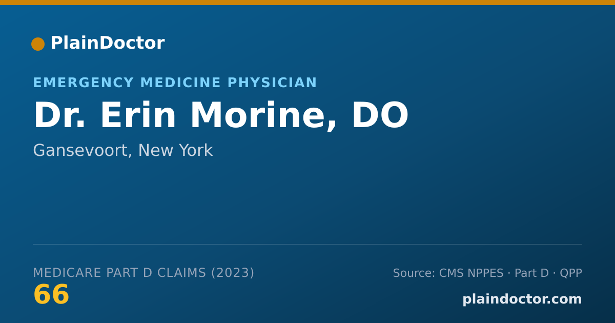 Shareable card for Erin Morine, DO - Emergency Medicine Physician, Gansevoort, NY