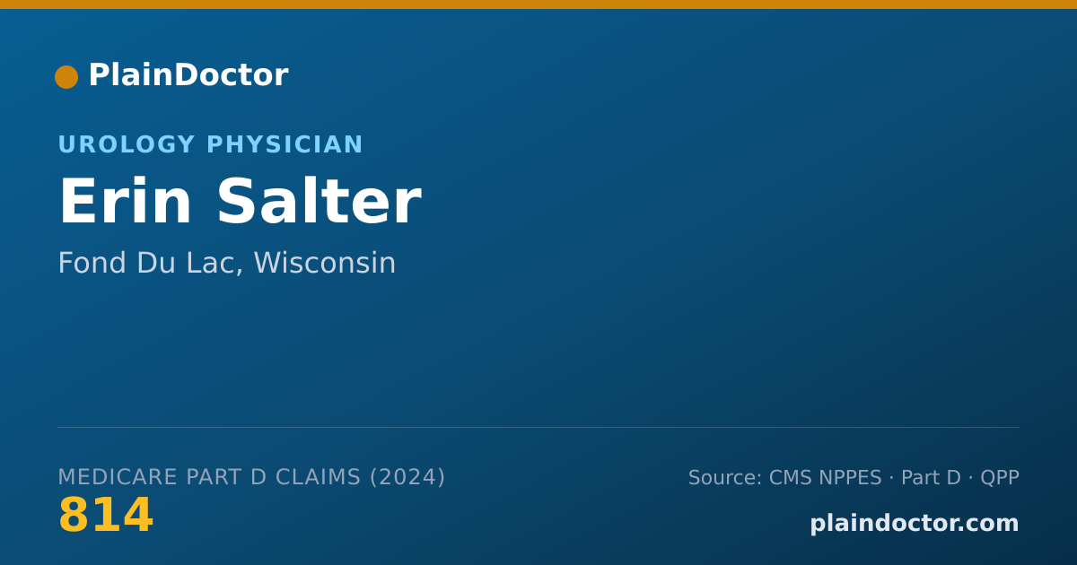 Shareable card for Erin Salter - Urology Physician, Fond Du Lac, WI