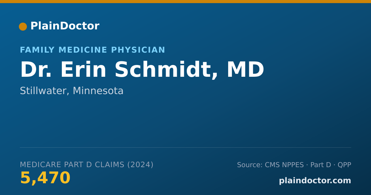 Shareable card for Erin Schmidt, MD - Family Medicine Physician, Stillwater, MN