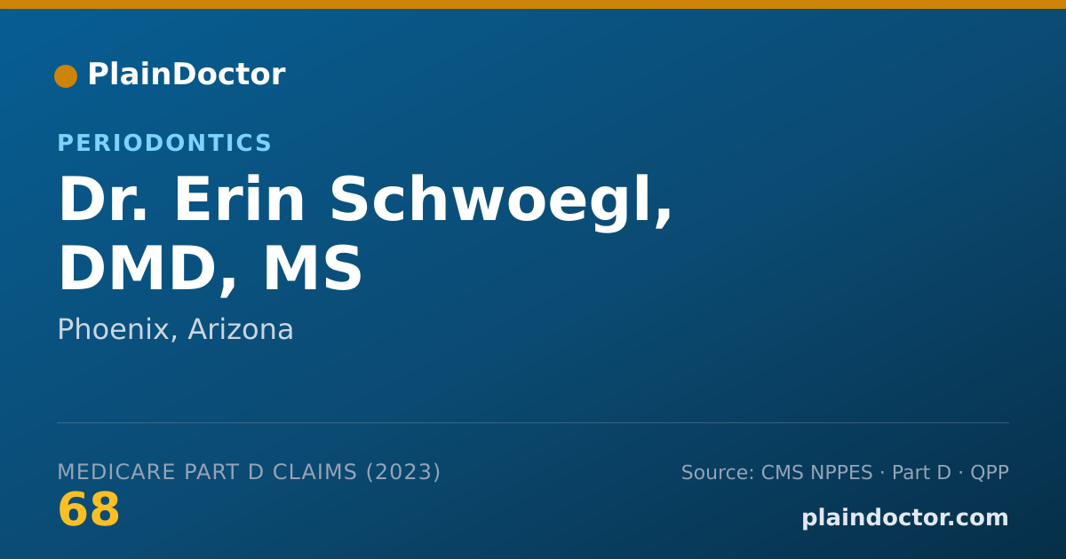 Shareable card for Erin Schwoegl, DMD, MS - Periodontics, Phoenix, AZ