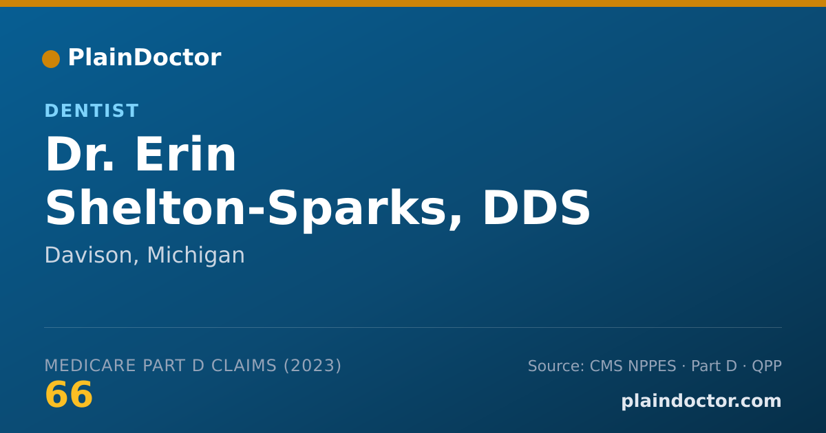 Shareable card for Erin Shelton-Sparks, DDS - Dentist, Davison, MI