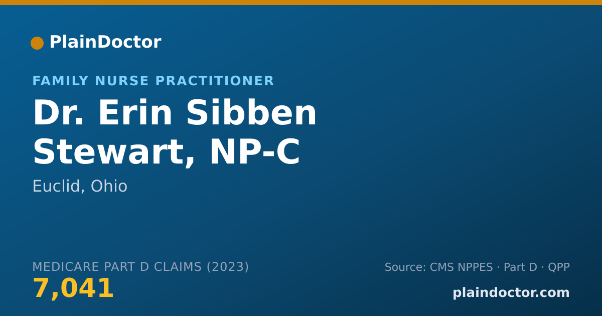 Shareable card for Erin Sibben Stewart, NP-C - Family Nurse Practitioner, Euclid, OH