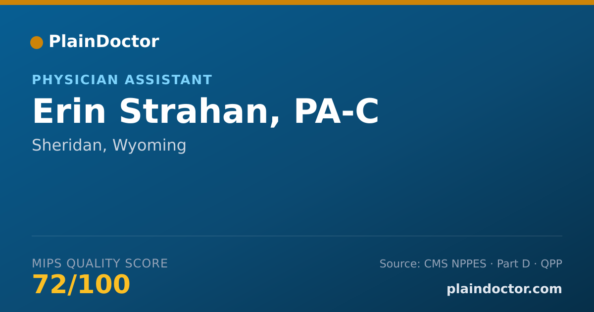 Shareable card for Erin Strahan, PA-C - Physician Assistant, Sheridan, WY