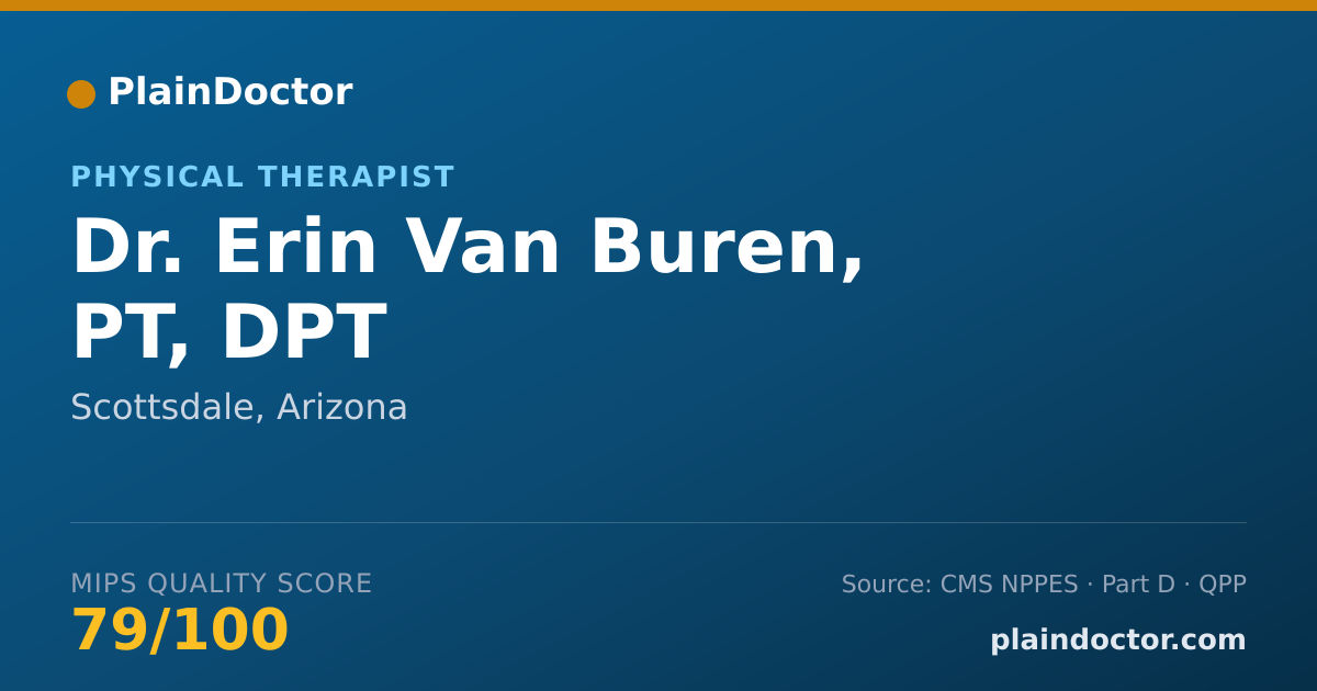 Shareable card for Erin Van Buren, PT, DPT - Physical Therapist, Scottsdale, AZ