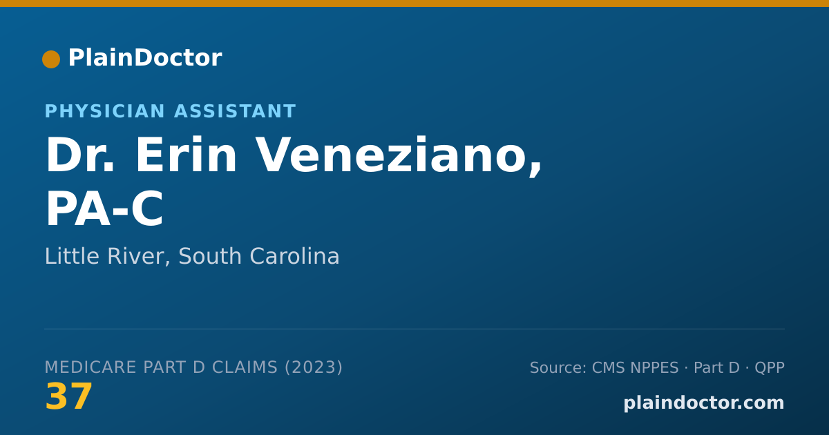 Shareable card for Erin Veneziano, PA-C - Physician Assistant, Little River, SC