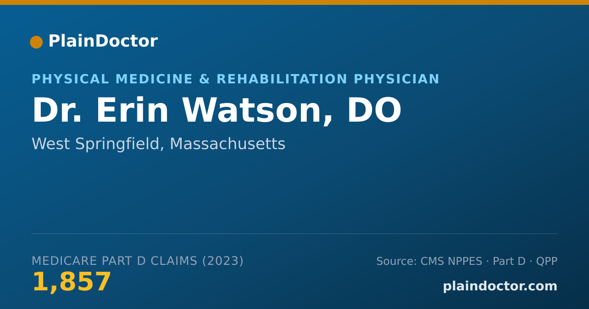 Shareable card for Erin Watson, DO - Physical Medicine & Rehabilitation Physician, West Springfield, MA