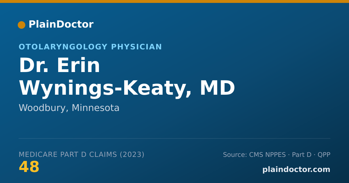 Shareable card for Erin Wynings-Keaty, MD - Otolaryngology Physician, Woodbury, MN