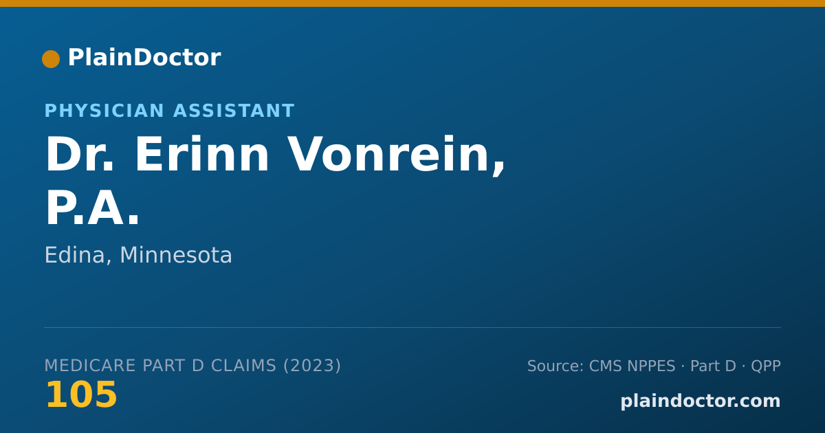 Shareable card for Erinn Vonrein, P.A. - Physician Assistant, Edina, MN