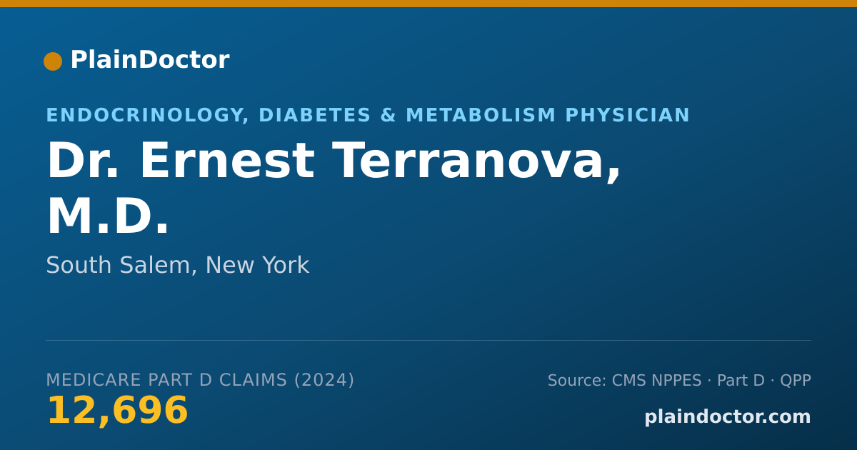 Shareable card for Ernest Terranova, M.D. - Endocrinology, Diabetes & Metabolism Physician, South Salem, NY
