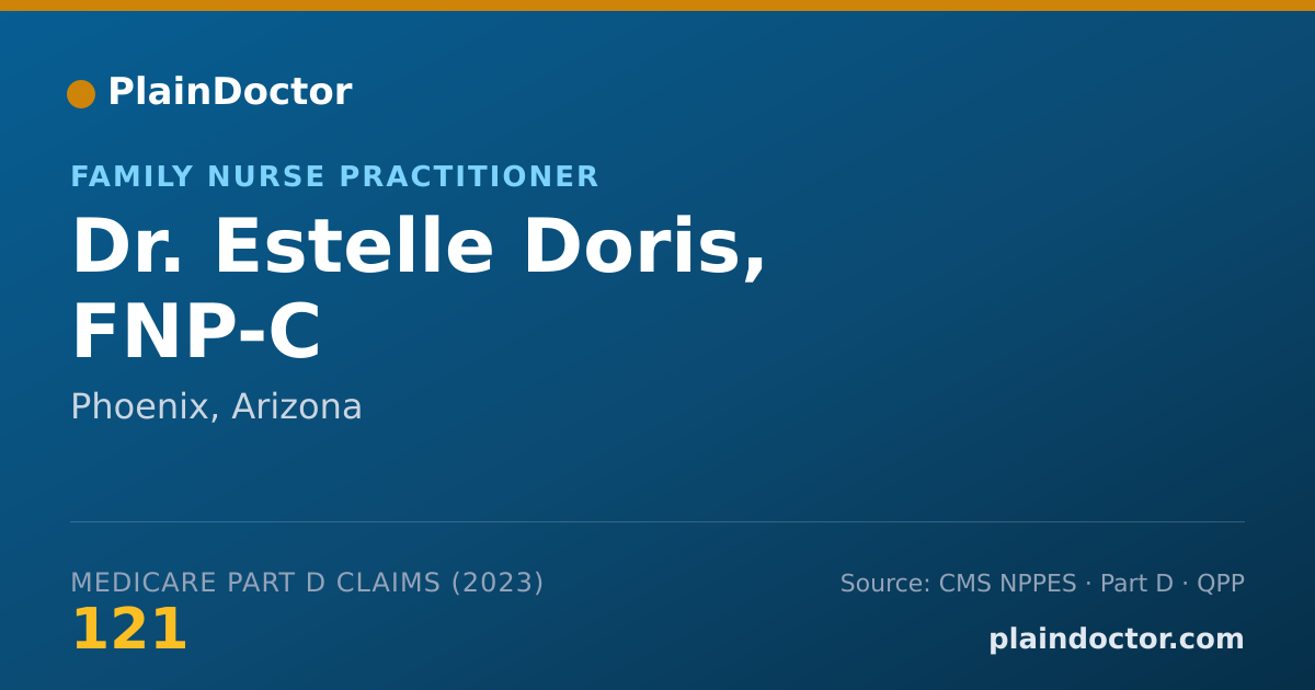Shareable card for Estelle Doris, FNP-C - Family Nurse Practitioner, Phoenix, AZ