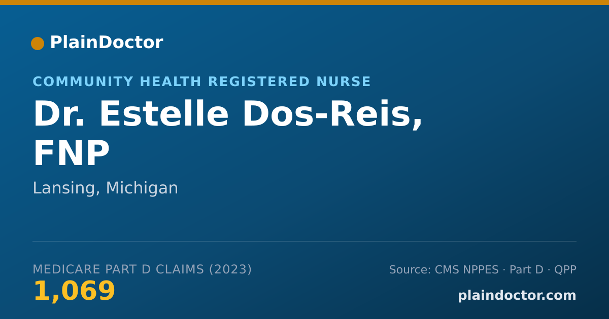 Shareable card for Estelle Dos-Reis, FNP - Community Health Registered Nurse, Lansing, MI