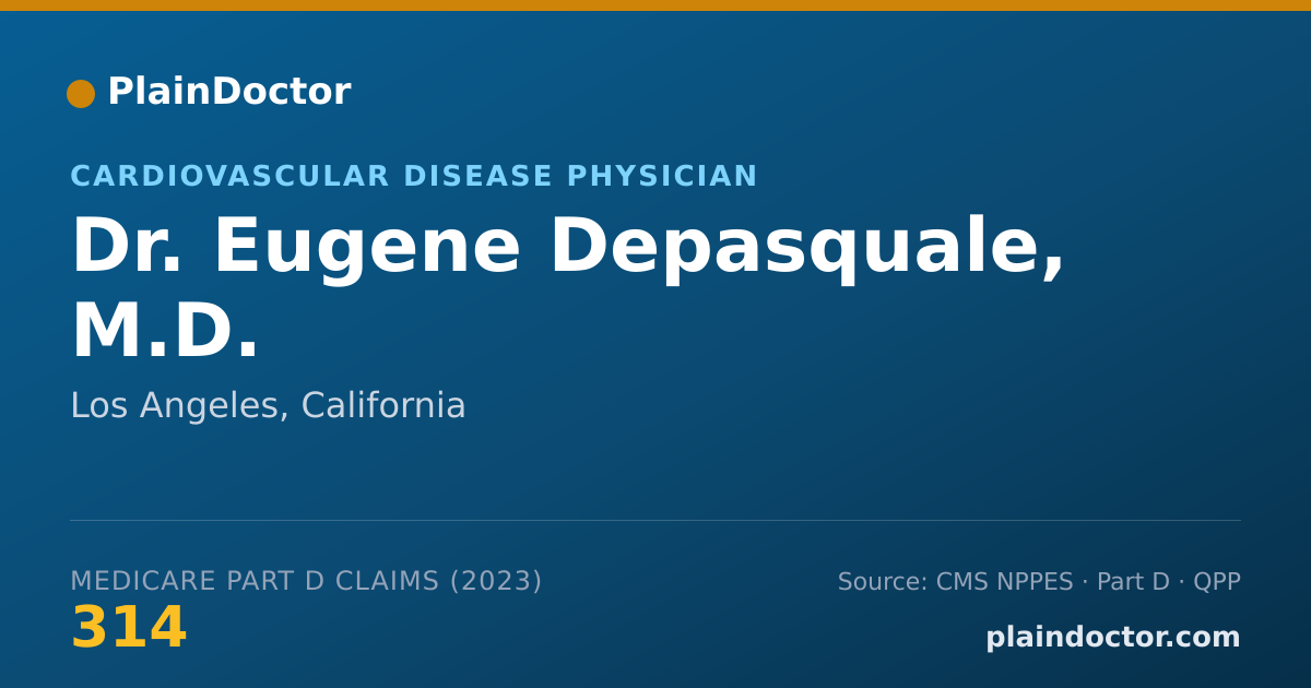 Shareable card for Eugene Depasquale, M.D. - Cardiovascular Disease Physician, Los Angeles, CA