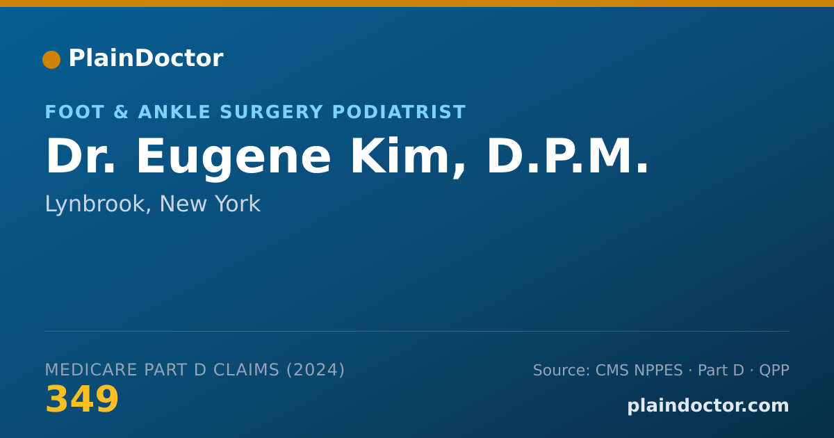 Shareable card for Eugene Kim, D.P.M. - Foot & Ankle Surgery Podiatrist, Lynbrook, NY