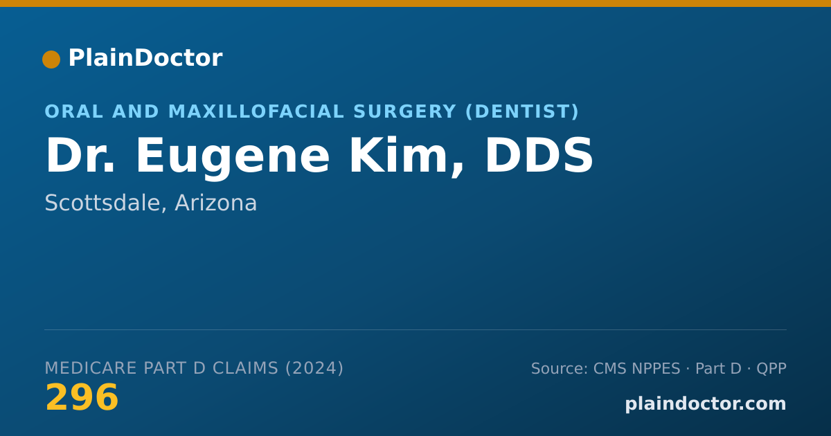Shareable card for Eugene Kim, DDS - Oral and Maxillofacial Surgery (Dentist), Scottsdale, AZ