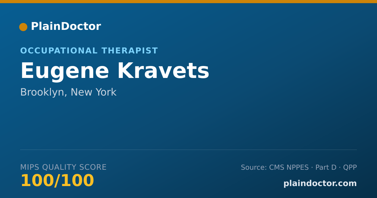 Shareable card for Eugene Kravets - Occupational Therapist, Brooklyn, NY