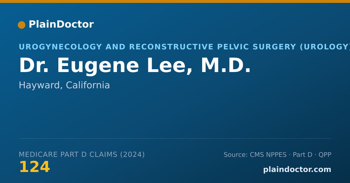 Shareable card for Eugene Lee, M.D. - Urology Physician, Hayward, CA