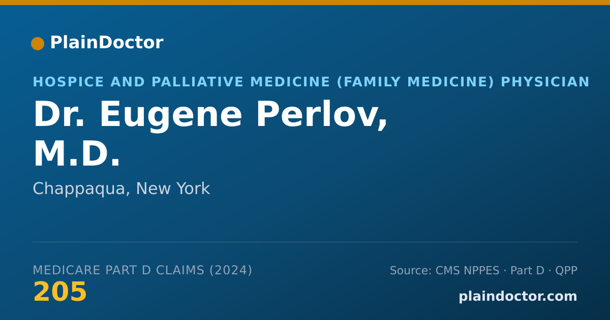 Shareable card for Eugene Perlov, M.D. - Pain Medicine (Psychiatry & Neurology) Physician, Chappaqua, NY