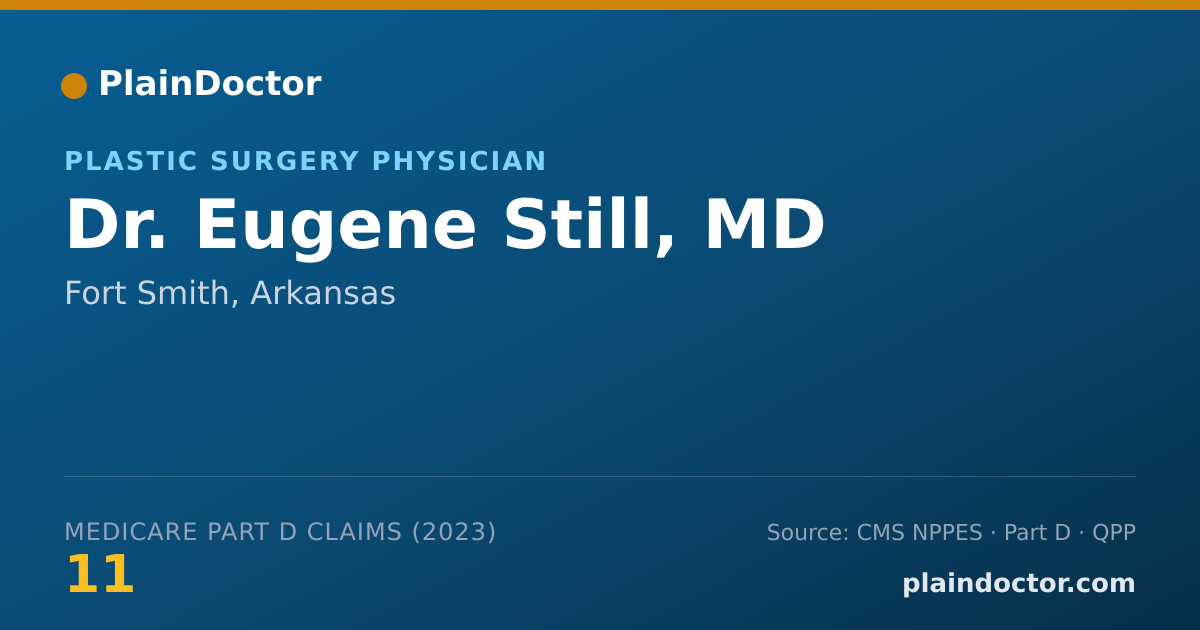 Shareable card for Eugene Still, MD - Plastic Surgery Physician, Fort Smith, AR