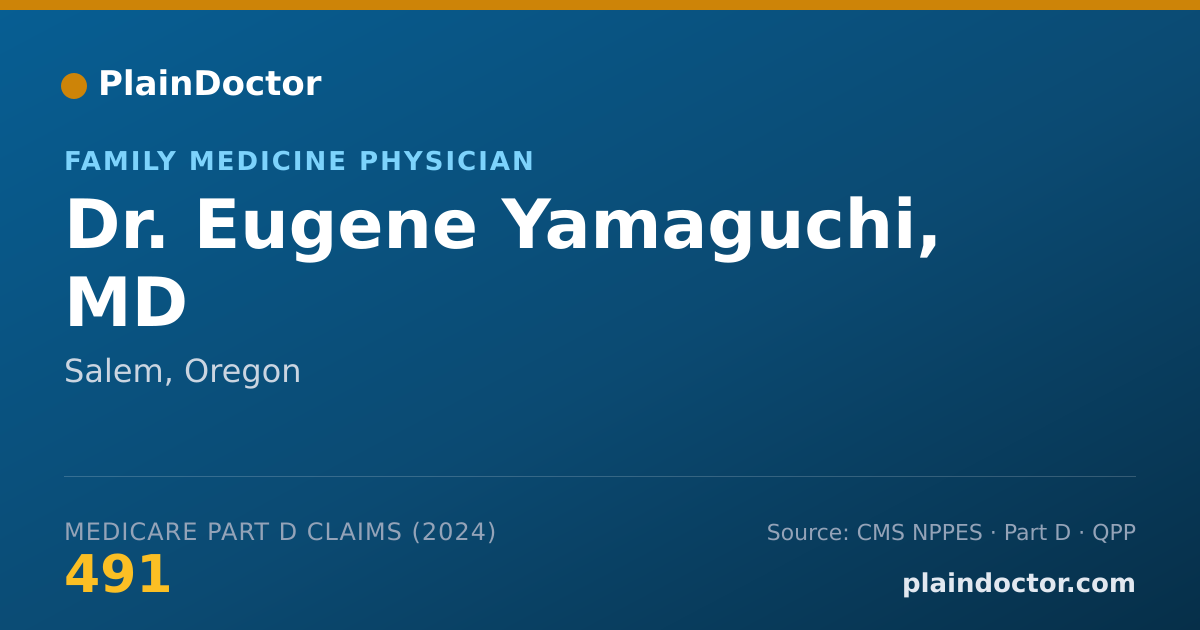 Shareable card for Eugene Yamaguchi, MD - Family Medicine Physician, Salem, OR