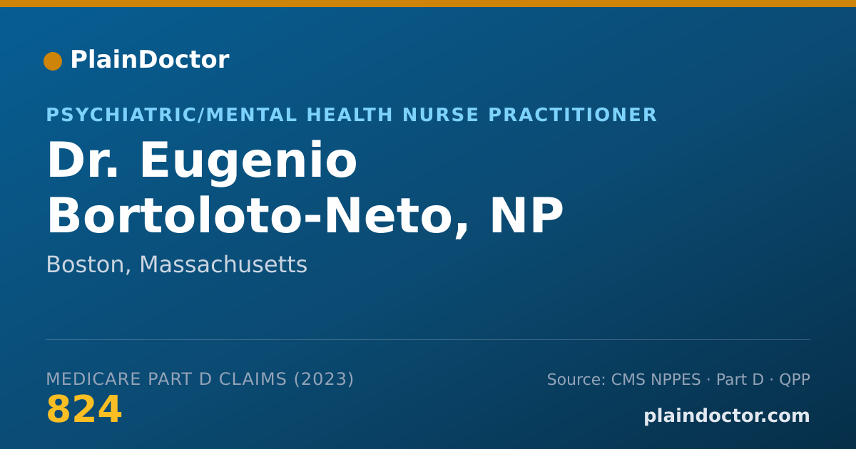 Shareable card for Eugenio Bortoloto-Neto, NP - Psychiatric/Mental Health Nurse Practitioner, Boston, MA